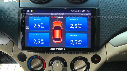 Màn hình DVD Android xe Chevrolet Aveo 2012 - 2020 | Gotech GT6 New
